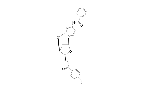 2,3'-ANHYDRO-N4-BENZOYL-1-[2-DEOXY-5-O-(4-METHOXYBENZOYL)-BETA-D-THREO-PENTOFURANOSYL]-CYTOSINE