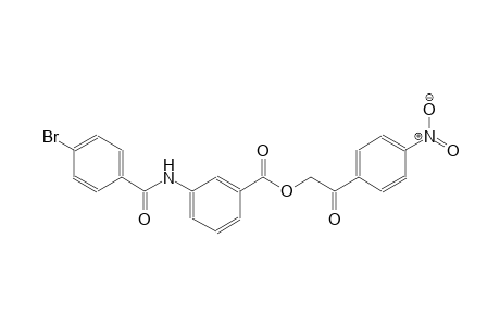 benzoic acid, 3-[(4-bromobenzoyl)amino]-, 2-(4-nitrophenyl)-2-oxoethyl ester
