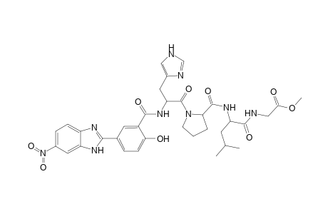 2-Hydroxy-5-(6-nitro-1H-benzo[d]imidazol-2-yl)-benzoyl His-Pro-Leu-Gly Dev