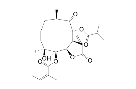8.alpha.-[(Isobutyryl)oxy]-Ineupatorolide - 5-[O-Angelate]