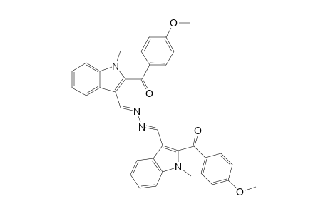 Bis{2-[4-(methoxybemzoyl)-1-methylindole-3-carboxaldehyde} hydrazone