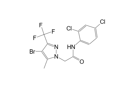 2-[4-bromo-5-methyl-3-(trifluoromethyl)-1H-pyrazol-1-yl]-N-(2,4-dichlorophenyl)acetamide
