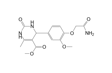 methyl 4-[4-(2-amino-2-oxoethoxy)-3-methoxyphenyl]-6-methyl-2-oxo-1,2,3,4-tetrahydro-5-pyrimidinecarboxylate