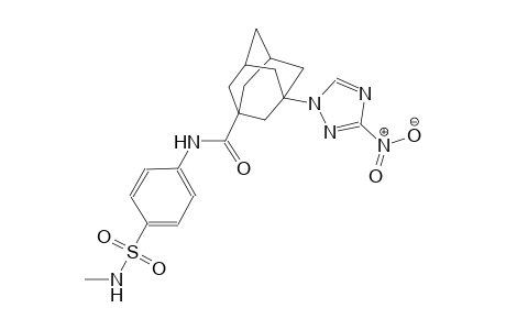 N-{4-[(methylamino)sulfonyl]phenyl}-3-(3-nitro-1H-1,2,4-triazol-1-yl)-1-adamantanecarboxamide