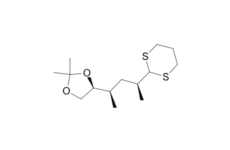 1,3-Dioxolane, 4-[3-(1,3-dithian-2-yl)-1-methylbutyl]-2,2-dimethyl-, [4S-[4R*(1S*,3R*)]]-