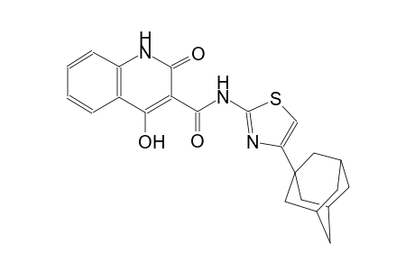 N-[4-(1-adamantyl)-1,3-thiazol-2-yl]-4-hydroxy-2-oxo-1,2-dihydro-3-quinolinecarboxamide