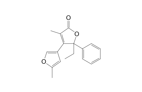 3-Methyl-5-ethyl-4-(3'-(5'-methylfuranyl)-5-phenyl-2(5)-furanone