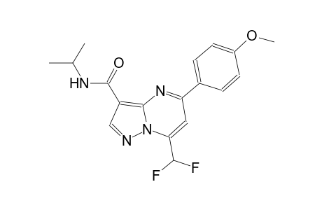 7-(difluoromethyl)-N-isopropyl-5-(4-methoxyphenyl)pyrazolo[1,5-a]pyrimidine-3-carboxamide