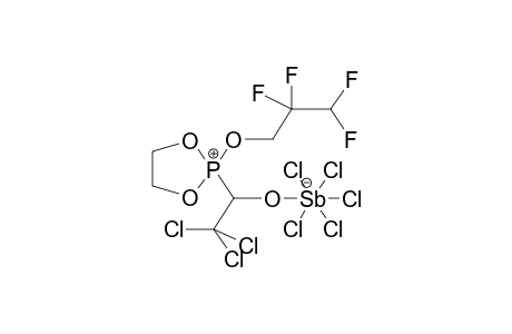 2-(2,2,3,3-TETRAFLUOROPROPOXY)-2-(2,2,2-TRICHLORO-1-PENTACHLOROANTIMONYLOXYETHYL)-1,3,2-DIOXAPHOSPHOLANONIUM BETAIN