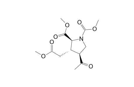 Methyl (2S,3S,4S)-4-acetyl-1,2-bis(methoxycarbonyl)pyrrolidin-3-acetate