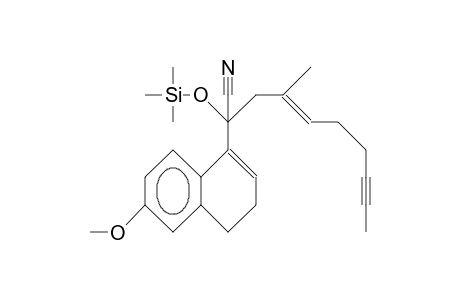 4-(1-Cyano-1-trimethylsilyloxy-3-methyl-3-nonen-7-yn-1-yl)-7-methoxy-1,2-dihydro-naphthalene