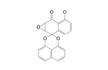 PALMARUMYCIN-C2;2,3-EPOXY-2,3-DIHYDRO-5-HYDROXYSPIRO-[NAPHTHALENE-1(4H),2'-NAPHTHO-[1,8-DE]-[1,3]-DIOXIN]-4-ONE