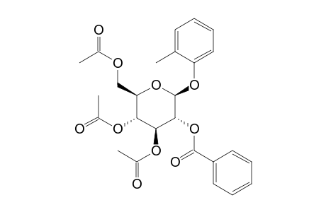 .beta.-D-Glucopyranoside, 2-methylphenyl, 3,4,6-triacetate 2-benzoate