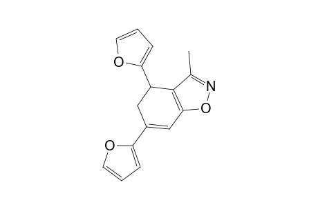 4,5-Dihydrobenzo[d]isoxazole, 4,6-di(furan-2-yl)-3-methyl-