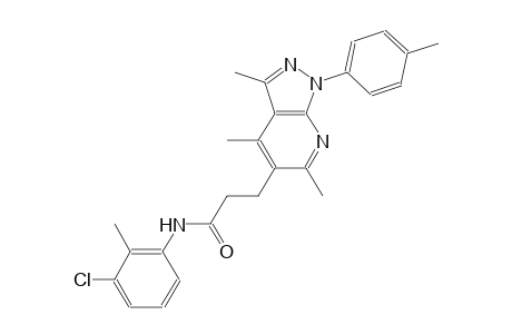 1H-pyrazolo[3,4-b]pyridine-5-propanamide, N-(3-chloro-2-methylphenyl)-3,4,6-trimethyl-1-(4-methylphenyl)-