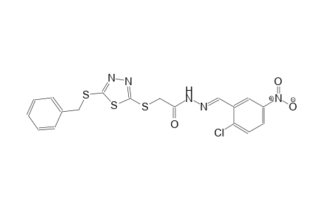 acetic acid, [[5-[(phenylmethyl)thio]-1,3,4-thiadiazol-2-yl]thio]-, 2-[(E)-(2-chloro-5-nitrophenyl)methylidene]hydrazide