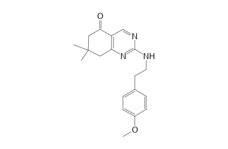 2-[2-(4-methoxyphenyl)ethylamino]-7,7-dimethyl-6,8-dihydroquinazolin-5-one