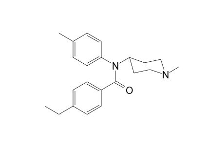 4-Ethyl-N-(4-methylphenyl)-N-(1-methylpiperidin-4-yl)benzamide