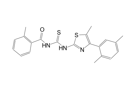 N-[4-(2,5-dimethylphenyl)-5-methyl-1,3-thiazol-2-yl]-N'-(2-methylbenzoyl)thiourea