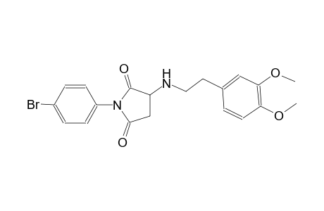 1-(4-bromophenyl)-3-{[2-(3,4-dimethoxyphenyl)ethyl]amino}-2,5-pyrrolidinedione