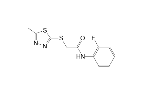 N-(2-fluorophenyl)-2-[(5-methyl-1,3,4-thiadiazol-2-yl)sulfanyl]acetamide