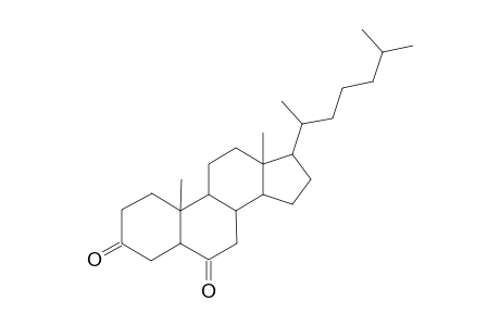 Cholestan-3,6-dione