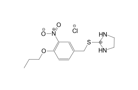 2-((3-nitro-4-propoxybenzyl)thio)-4,5-dihydro-1H-imidazol-3-ium chloride