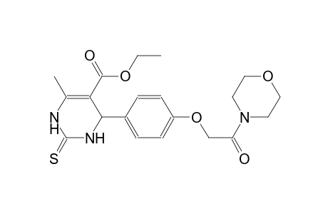 5-pyrimidinecarboxylic acid, 1,2,3,4-tetrahydro-6-methyl-4-[4-[2-(4-morpholinyl)-2-oxoethoxy]phenyl]-2-thioxo-, ethyl ester