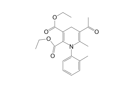 Diethyl 5-acetyl-1,4-dihydro-6-methyl-1-(o-tolyl)pyridine-2,3-dicarboxylate
