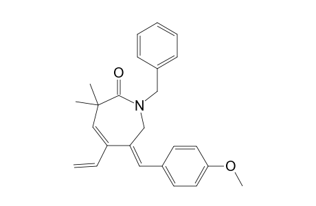 (4Z,6Z)-6-(4-methoxybenzylidene)-1-benzyl-6,7-dihydro-3,3-dimethyl-5-vinyl-1H-azepin-2(3H)-one