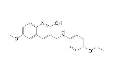 3-[(4-ethoxyanilino)methyl]-6-methoxy-2-quinolinol