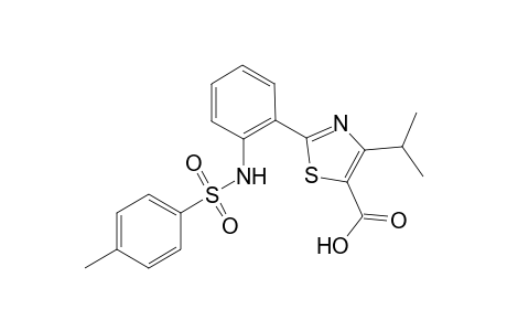 2-[2-(N-(4-Methylphenylsulfonyl)aminophenyl]-4-(isopropyl)thiazol-5-carboxylic acid