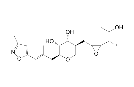 2H-Pyran-3,4-diol, tetrahydro-5-[[3-(2-hydroxy-1-methylpropyl)oxiranyl]methyl]-2-[2-methyl-3-(3-methyl-5-isoxazolyl)-2-propenyl]-, [2S-[2.alpha.(E),3.beta.,4.beta.,5.alpha.[2R*,3R*(1R*, 2R*)]]]-