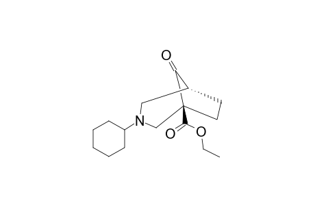 ETHYL-3-CYCLOHEXYL-8-OXO-3-AZABICYCLO-[3.2.1]-OCTANE-1-CARBOXYLATE