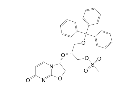 2,2'-ANHYDRO-3'-O-(METHYLSULFONYL)-5'-O-(TRIPHENYLMETHYL)-2',3'-SECOURIDINE;(3R)-2,3-DIHYDRO-3-((1R)-2-(METHYLSULFONYLOXY)-1-[(TRIPHENYLMETHOXY)-METHYL]-ETHOXY