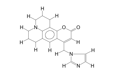 9-IMIDAZOLOMETHYL-2,3,6,7-TETRAHYDRO-1H,5H-QUINOLIZINO[9,9A,1-GH]COUMARIN