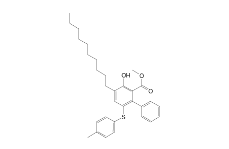 Methyl 4-Decyl-3-hydroxy-6-[(4-methylphenyl)sulfanyl]-1,1'-biphenyl-2-carboxylate