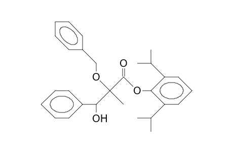 (2RS, 3Sr)-2-benzyloxy-3-hydroxy-2-methyl-3-phenyl-propanoic acid2',6'-diisopropyl-phenyl ester