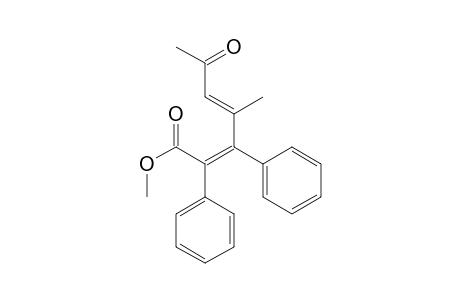 Benzeneacetic acid, .alpha.-(2-methyl-4-oxo-1-phenyl-2-pentenylidene)-, methyl ester
