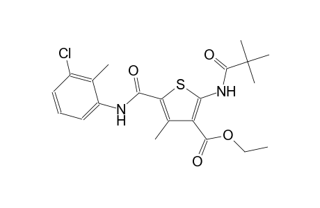 3-thiophenecarboxylic acid, 5-[[(3-chloro-2-methylphenyl)amino]carbonyl]-2-[(2,2-dimethyl-1-oxopropyl)amino]-4-methyl-, ethyl ester