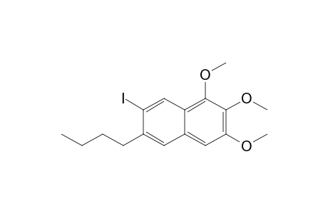 6-Butyl-7-iodo-1,2,3-trimethoxynaphthalene