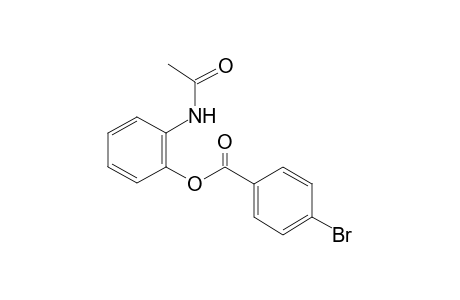 Benzoic acid, 4-bromo-, 2-acetylaminophenyl ester