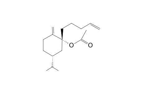 (1R,5R)-5-Isopropyl-2-methylidene-1-(pent-4'-enyl)cyclohexyl acetate