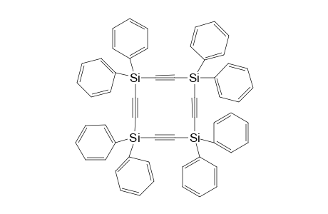 Perphenylcyclictetraethynyltetrasilane