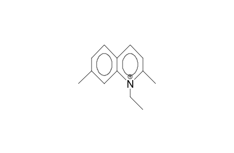 1-Ethyl-2,7-dimethyl-quinolinium cation