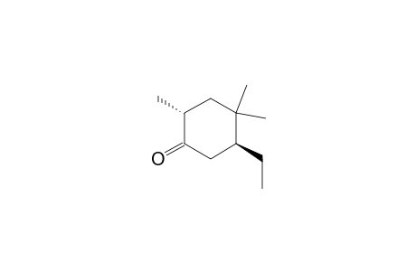 (2R,5S)-5-ethyl-2,4,4-trimethylcyclohexan-1-one