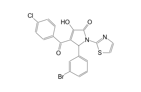 2H-pyrrol-2-one, 5-(3-bromophenyl)-4-(4-chlorobenzoyl)-1,5-dihydro-3-hydroxy-1-(2-thiazolyl)-