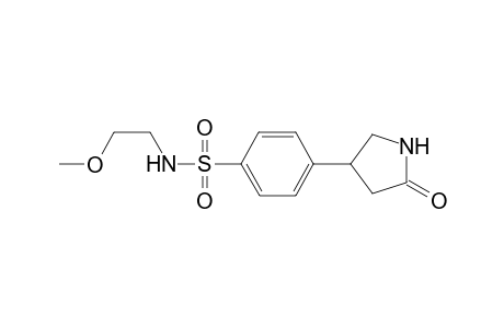 Benzenesulfonamide, N-(2-methoxyethyl)-4-(5-oxopyrrolidin-3-yl)-