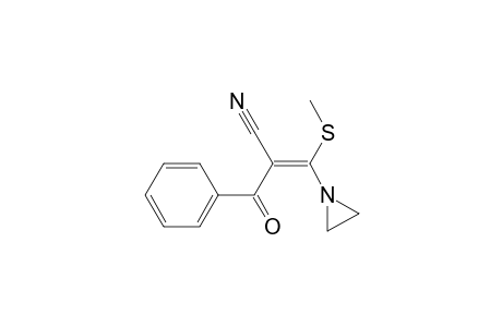 Benzenepropanenitrile, .alpha.-[1-aziridinyl(methylthio)methylene]-.beta.-oxo-