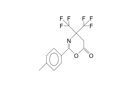 2-(4-Tolyl)-4,4-bis(trifluoromethyl)-4,5-dihydro-1,3-oxazin-6-one